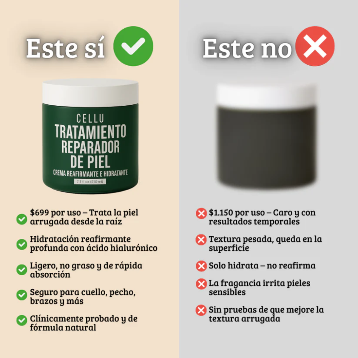 Tratamiento reparador de piel Cellu